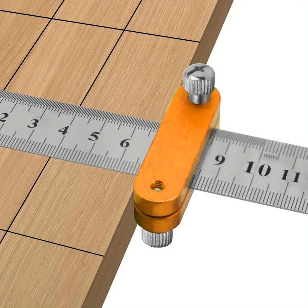 Carpenter Square Combination Right Angle Ruler Positioning Block Adjustment Positioning Scriber Line Marking Gauge