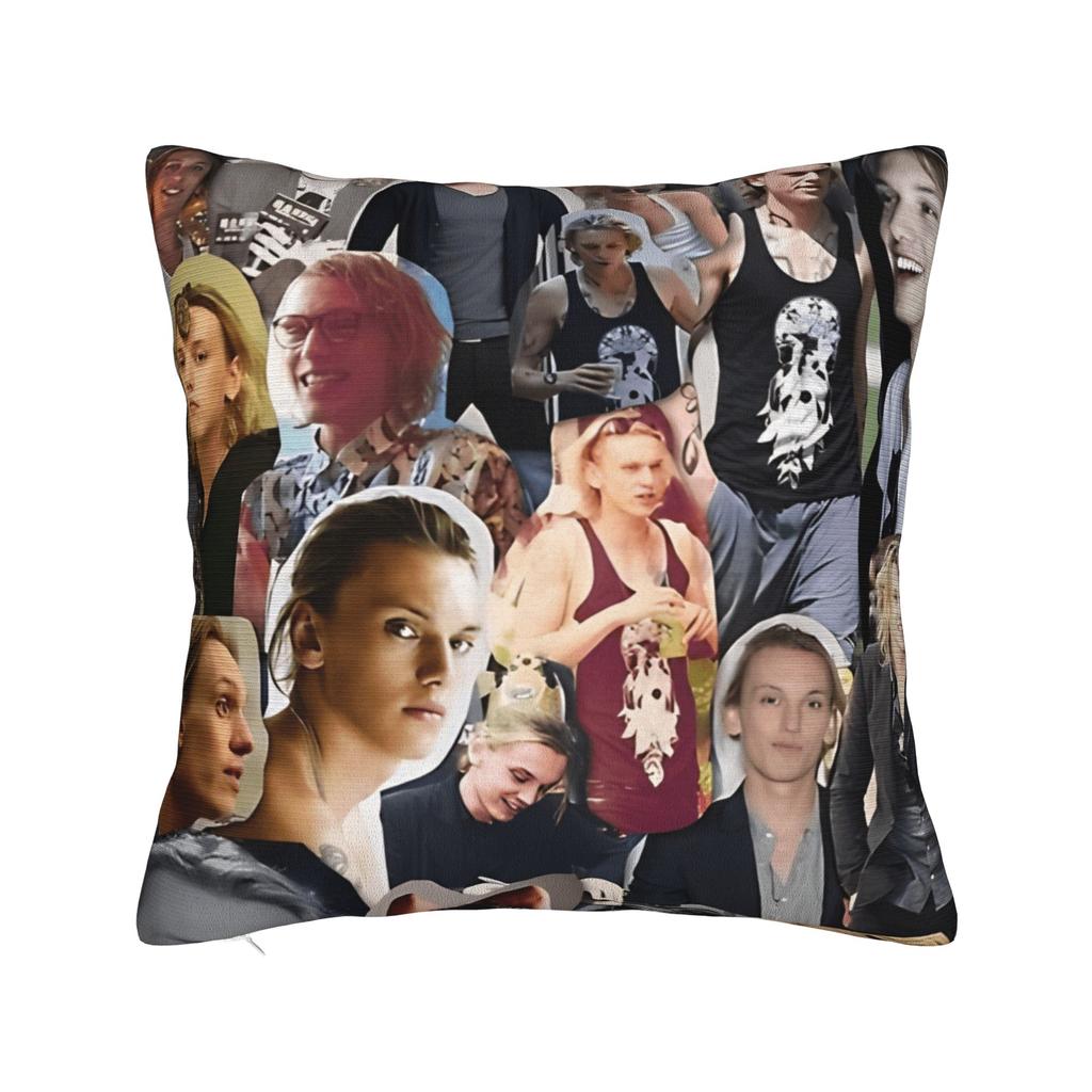 Pillow Cover Jamie Campbell Bower Abstract Collage Cute Funny Pillow Case For Sofa Home Decor Pillowcases