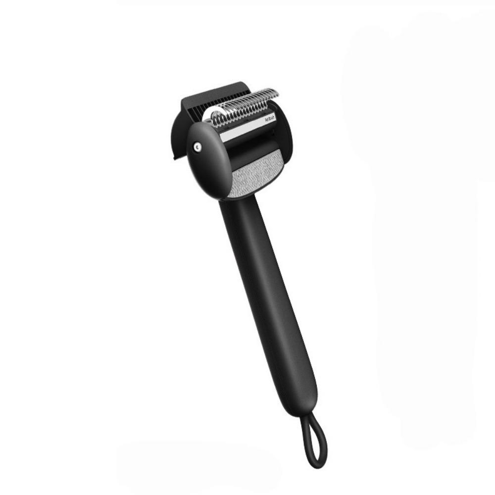 

Flip-Top Pet Hair Removal Hair Removal Dogs Dematting Comb Portable Pet Shedding Brush Dogs/Cats чёрный