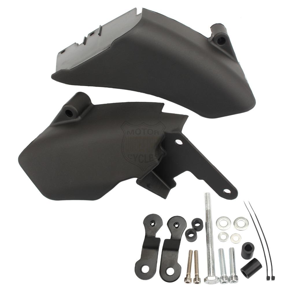 Motorcycle Air Heat Deflector Mid Frame Trim Saddle Heat Shield Cover for Harley Dyna 2006 Later Street Bob Wide Glide 2006-2017