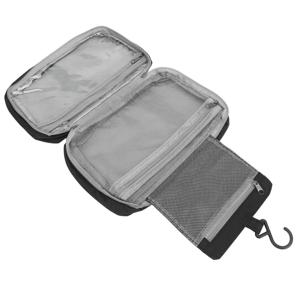 With Multiple Zipper Pockets Travel Hanging Toiletry Bag Compact Folded Portable Makeup Bag Travel Cosmetic Bag for Men/Women