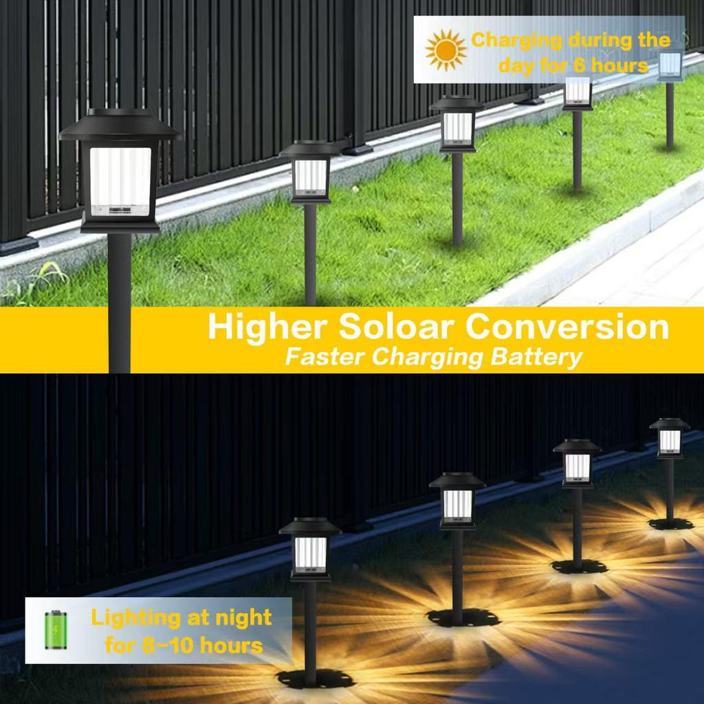 Solar Landscape Plug-in Lights for Gardens, Courtyards, and Pathways