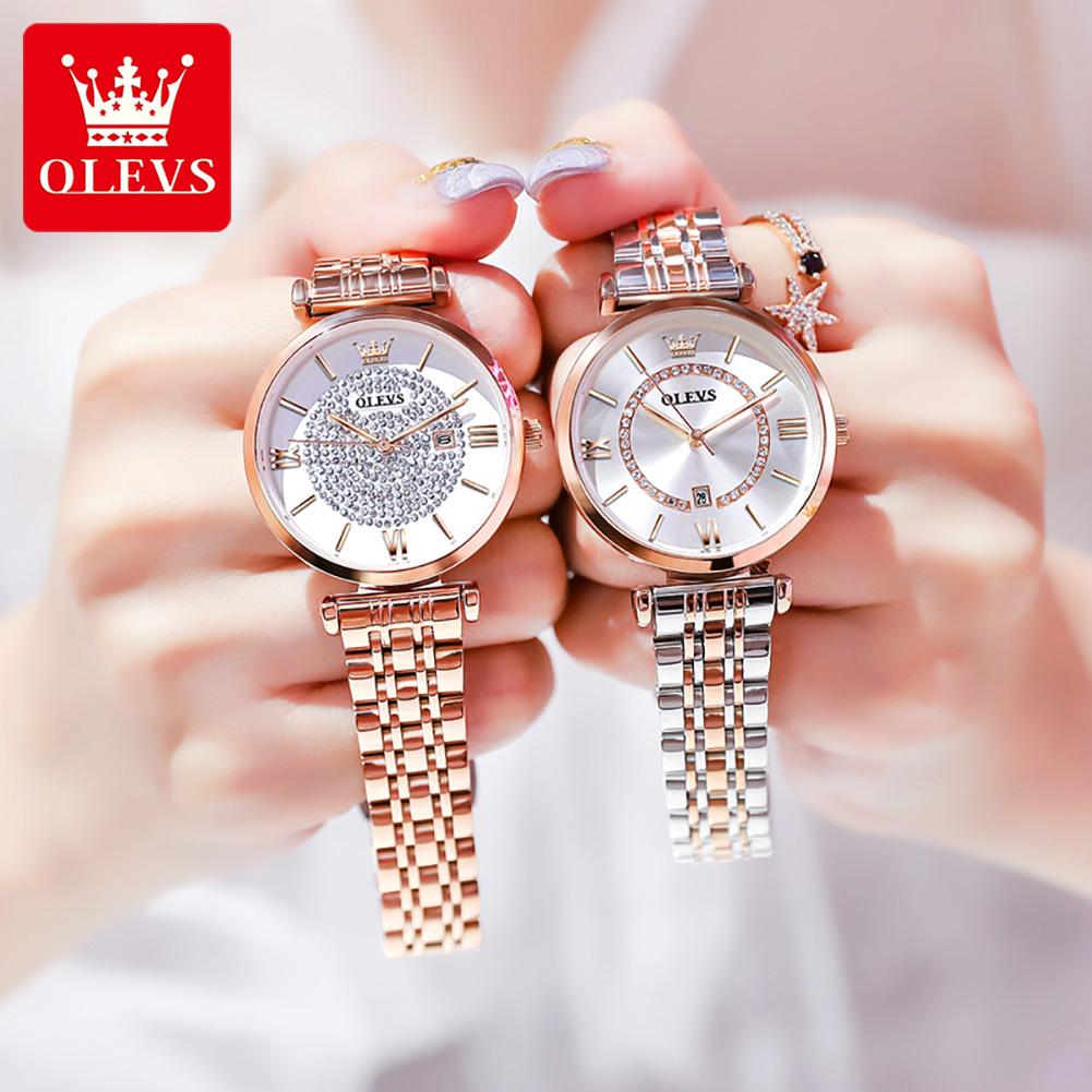 OLEVS 6892 Luxury Quartz Women's Watch Simple Waterproof Casual Dress Female Luxury Elegant Ladies Wristwatch