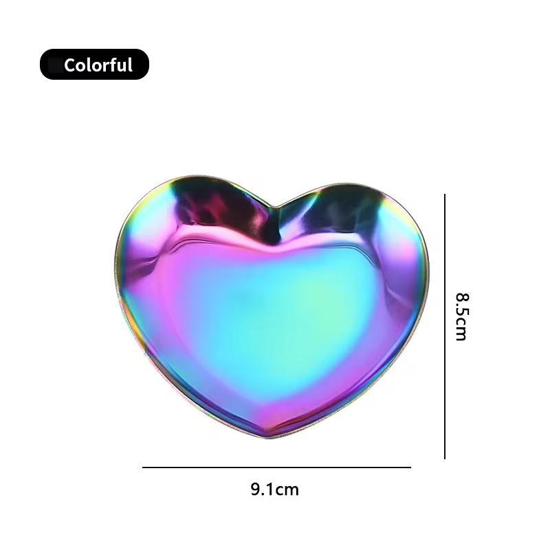 Nordic Gold Oval Plate Jewelry Box Key Tray Stainless Steel Metal Multi-functional Creative Fruit Dried Fruit Storage Tray