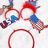 1/15 ks Párty čelenka Čelenka s americkou vlajkou Den památky Den nezávislosti 4. července Pokrývka hlavy Vlastenecký párty doplněk