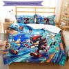 3pcs Sonic Bedding Set Duvet Cover Closure Includes 1 Duvet Cover & 2 Pillowcases, Soft and Comfortable for All Seasons.