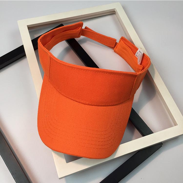 Korean Women's Quick-Dry Sports Visor: Solid Color, Sun Protection for Summer