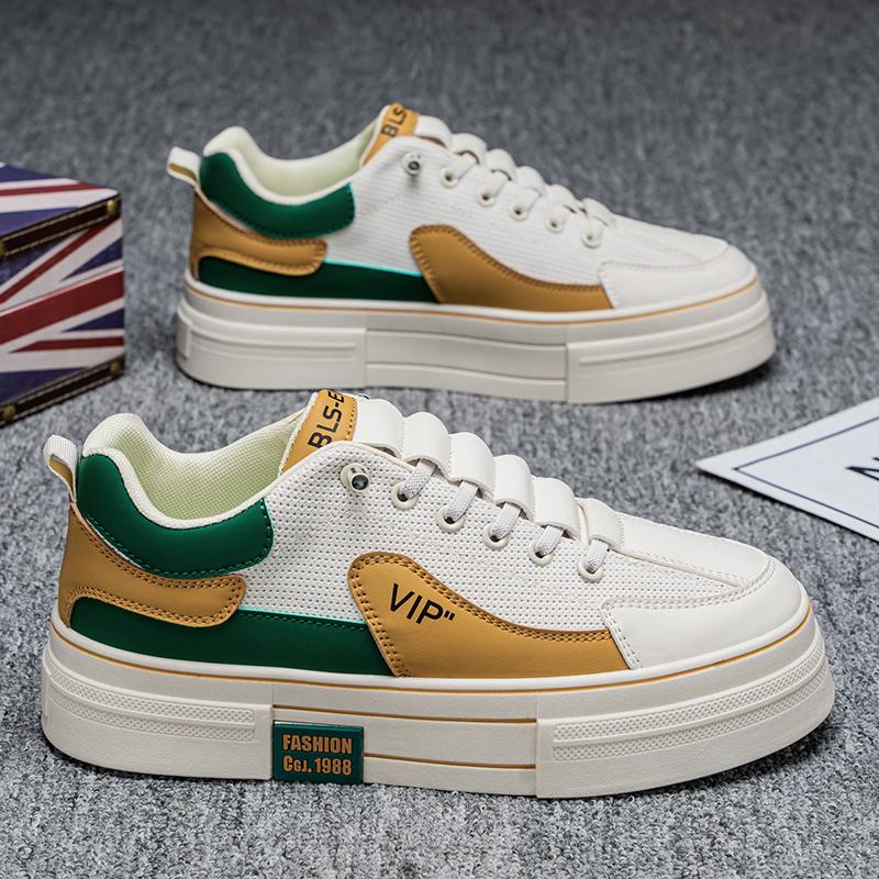 

CYYTL Мужская обувь Повседневная Кожаные Кроссовки для Скейтборда Роскошные Летние Уличные Походные Дизайнерские Спортивные Теннисные Беговые Платформа Лоферы 46