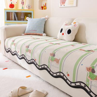 Cartoon Special-Shaped Sofa Cushion, Cold Silk And Cool  New Summer Non-Slip Straight Seat Cushion, Mat, One-Piece Cover
