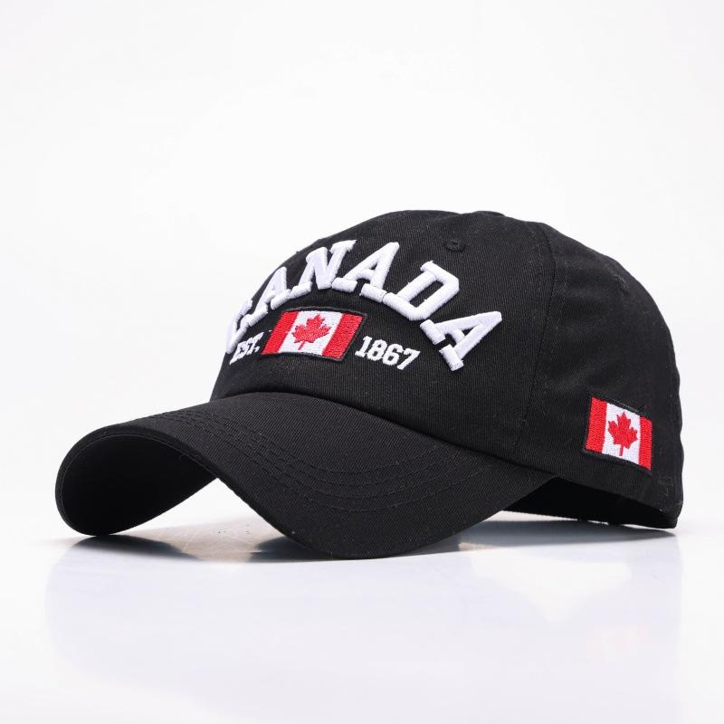 Hat Letters CANADA Baseball Cap Men's and Women's Canadian Cotton Cap Literary Retro