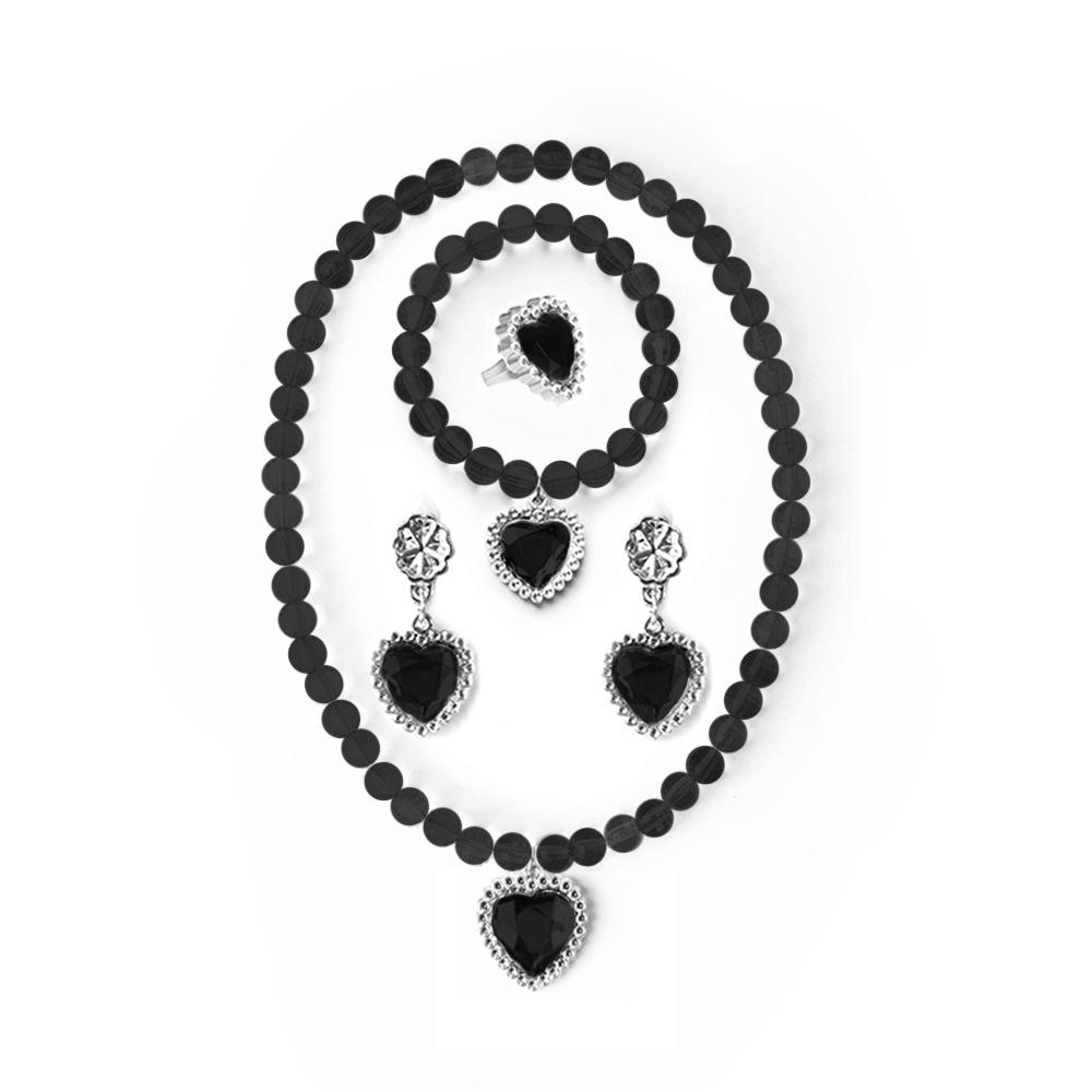 Adams Accessories Summary Link Black Skull Versatile Wednesday COS Costume Props Halloween Accessories