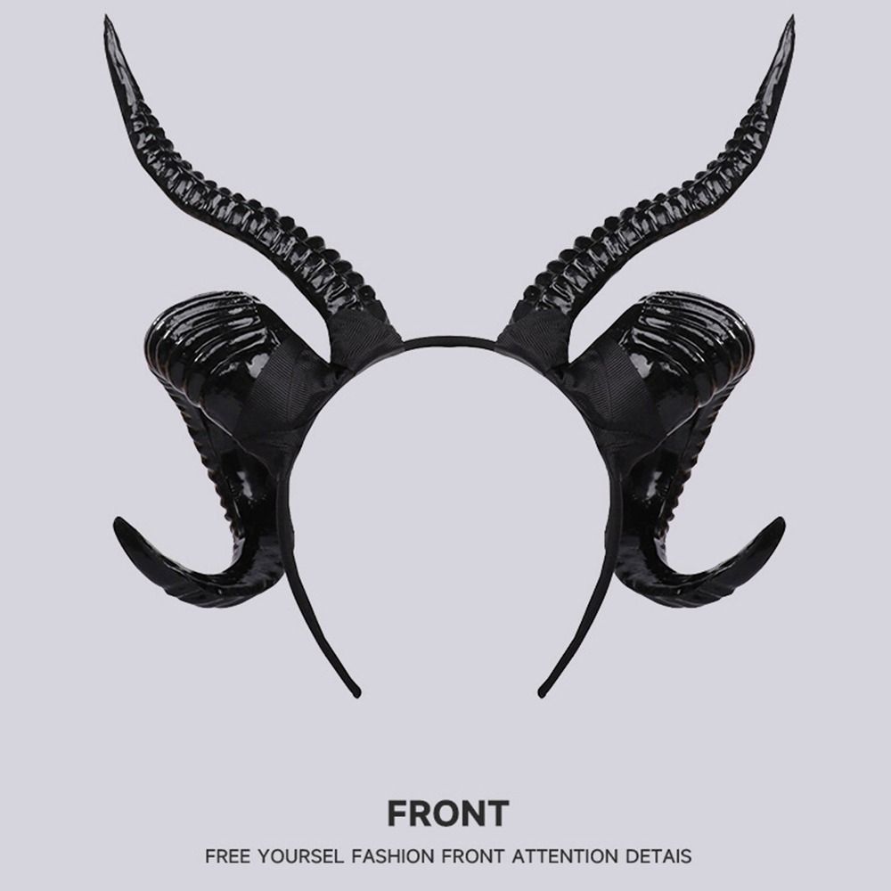 Halloween Decoration Supplies Cosplay Headband Halloween Sheep Horns Headband  Girl
