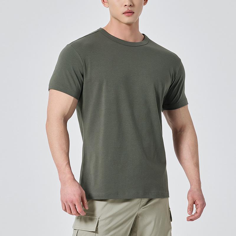 Summer Heavy Cotton Loose Round Neck T-Shirt Short Sleeve Men'S Student Couple Casual Versatile Cheap