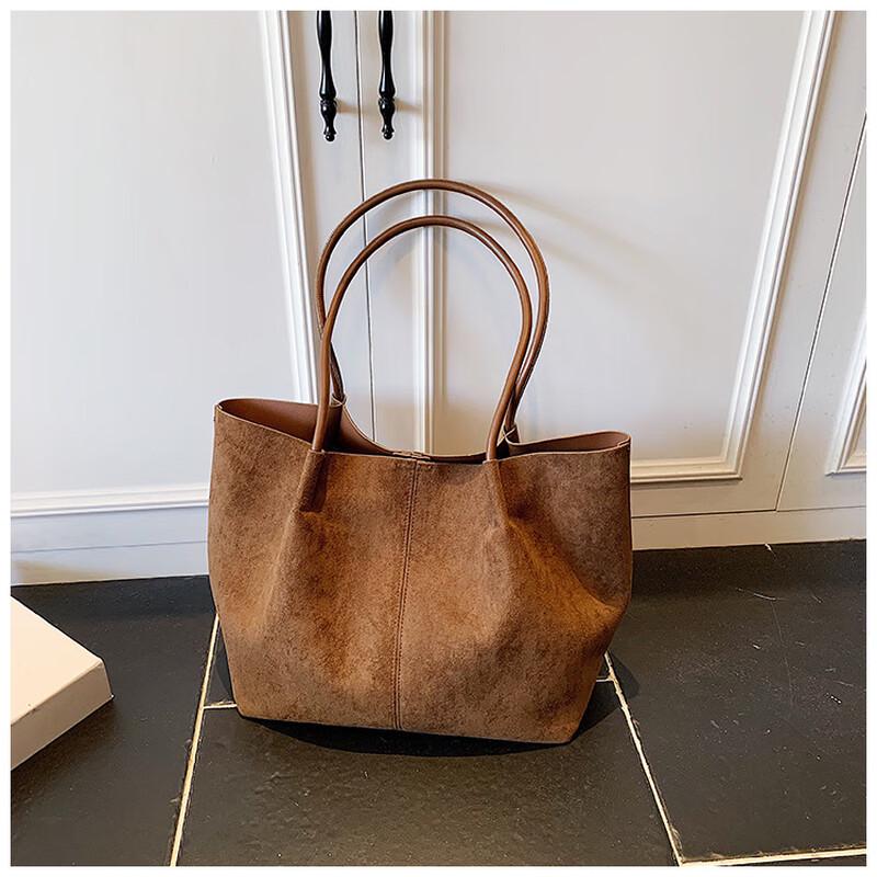 REWELL 2025 Suede Large Tote Shoulder Bag