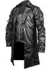 Herren Lederjacke Mittellang - Herbst/Winter Gothic Punk Mittelalterliches Kostüm