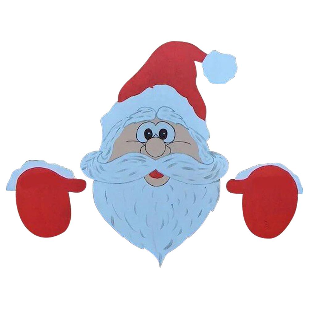 

Рождественское украшение для забора на улице Универсальные подглядывающие садовые украшения для сада, двора, патио