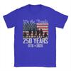 Flag Vintage 250 Years American 1776 2026 250th Usa Birthday Cotton TShirt For Couple Beach Y2k Fun TShirts Novelty Tee Shirt