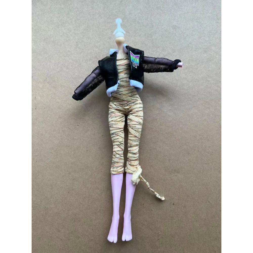 1/6 Schlanke Monsterpuppe DIY Ankleideset Buntes Tanzpuppen Outfit Mantel T-Shirt Hose Rock Kreatives Spielzeugpuppen Zubehör
