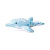 Inflatable Dolphin Beach Mattress - Unisex - 175 Cm - For Child - Grey and Black