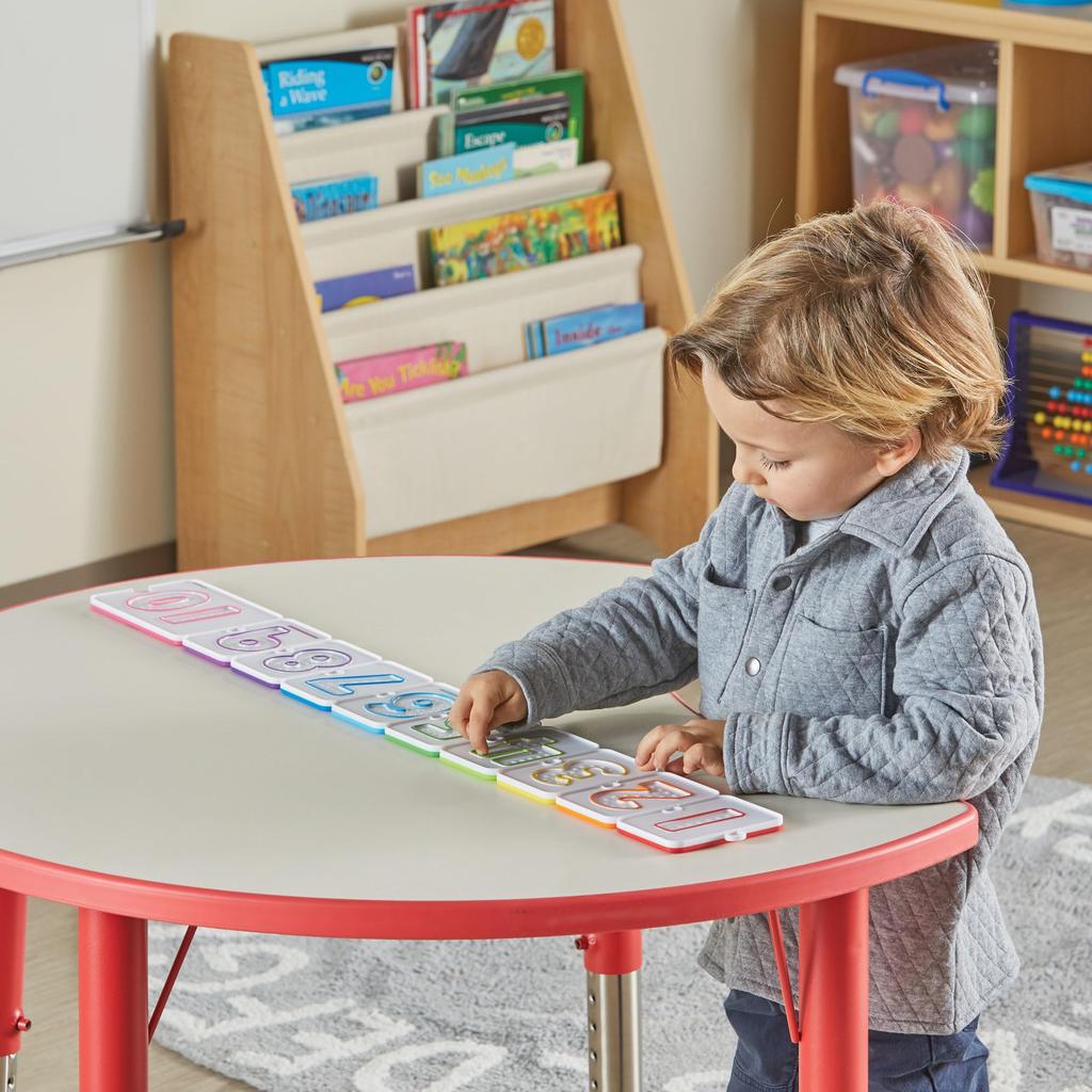 Learning Resources Trace and Learn Number Number Math Educational Authentic Tray, Play, Toy, Toy, 96237,