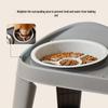 Stainless Steel Elevated Slow Feeder Dog Bowl for Large Breeds