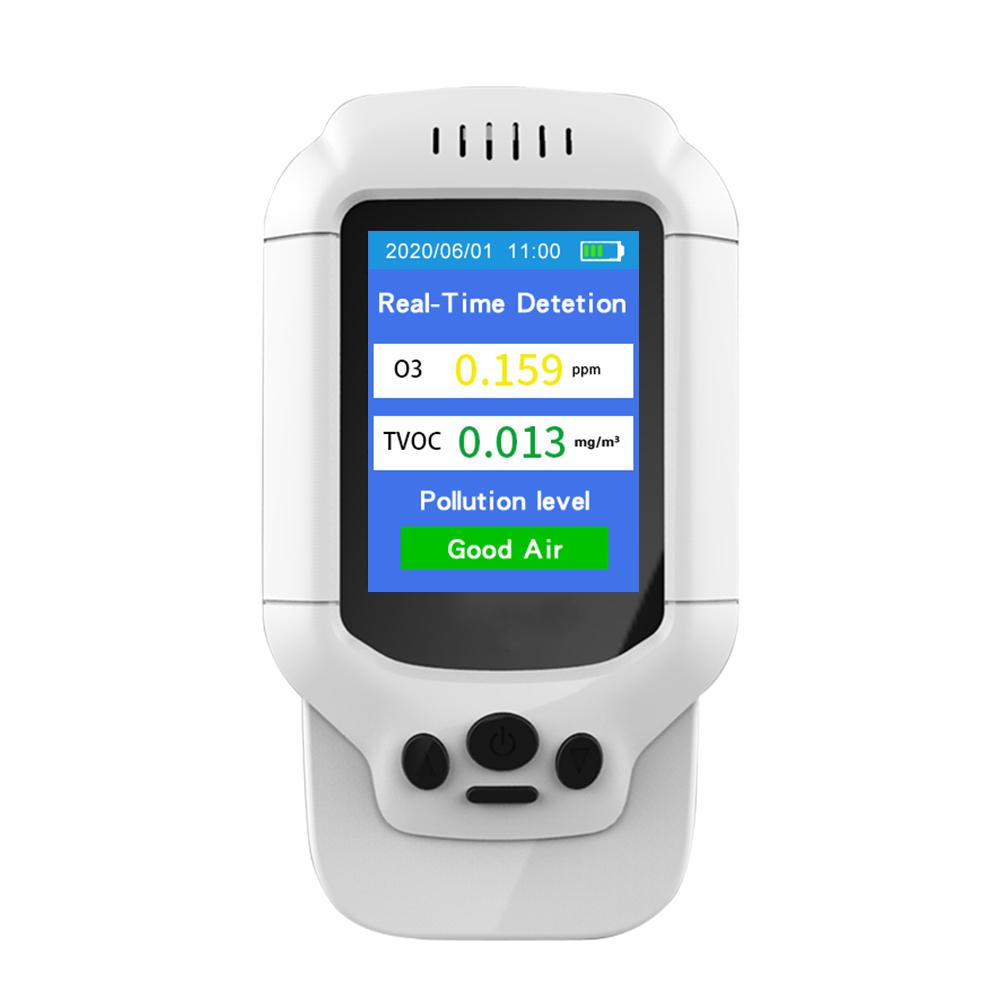 5V PM2.5/ 1.0 / 10 O3 Ozone Detector TVOC Air Quality Tester USB Instrument 2.8 LCD Screen Carbon Dioxide Formaldehyde Dust Haze Meter 155 x 87 x 35mm
