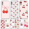 Cute Cherry Bow Phone Case For Samsung A16 A14 A12 A22 A32 5G A34 A42 A52 A54 A50 A70 A30 A40 A20E A10S A20S A02S A04S A06 Cover