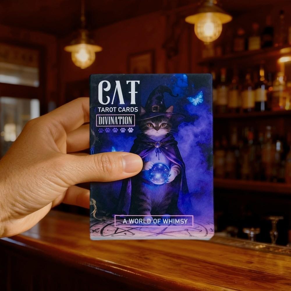 Fun Mysterious Magical Cat Tarot Cards Divination Tool Tarot Card Game  Team Building