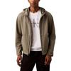 Solid Color Hooded Warm Softshell Long Sleeve Jacket Men Jacket Dark-Olive 40EM552-251