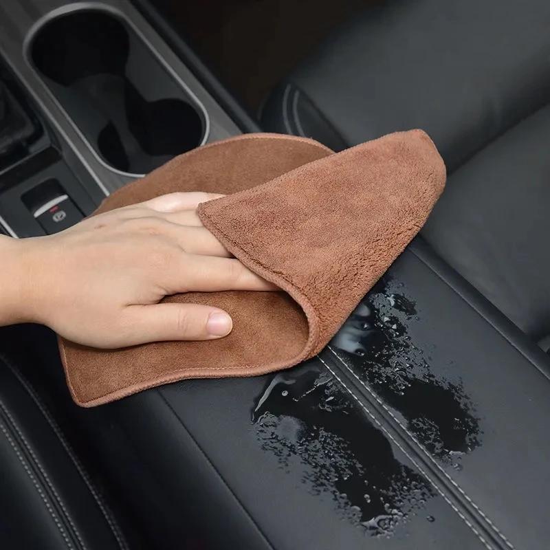 Special Towels Car Cleaning That Do Not Shed Hair Or Leave Marks Absorbent Cloth For Volvo xc60 xc90 v40 v60 v50 s60 Accessories