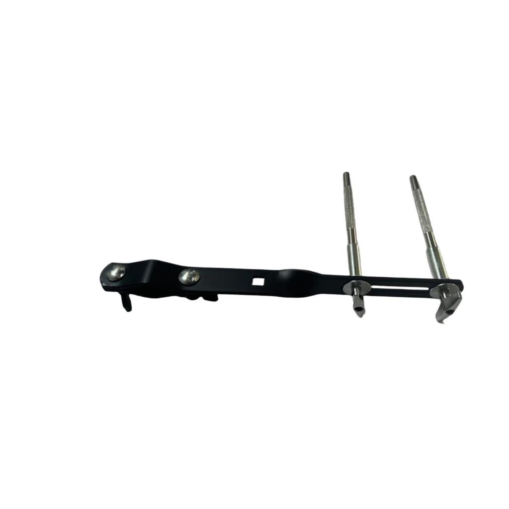 Multi-Functional Percussion Stand: Cymbal Holder & Cowbell Clamp with Extended Double Rod