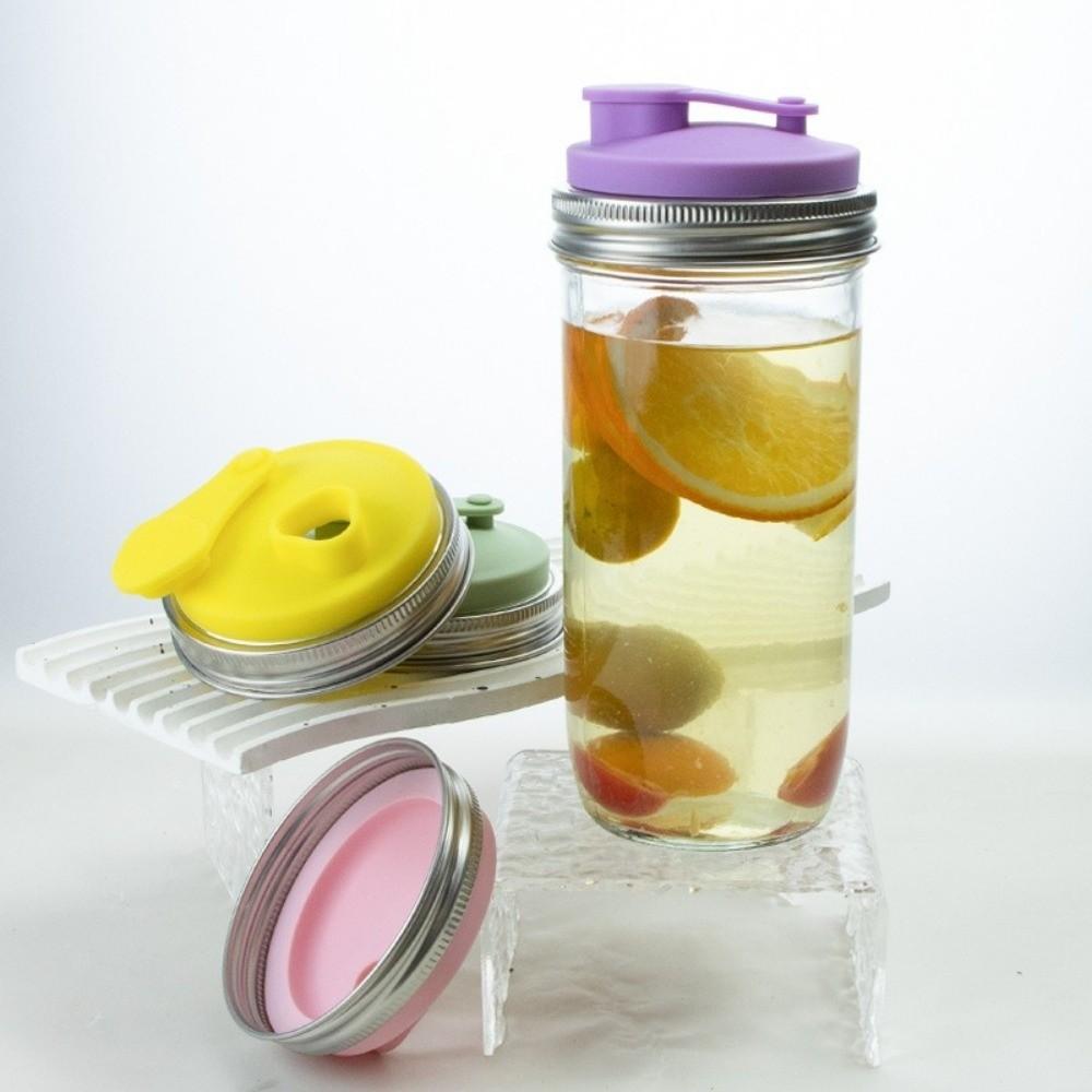 Portable Silicone Soda Can Lid Sealing Reusable Drinking Lids Durable Leak-proof Bottle Jar Cap For Soda Beer Drinks Juice