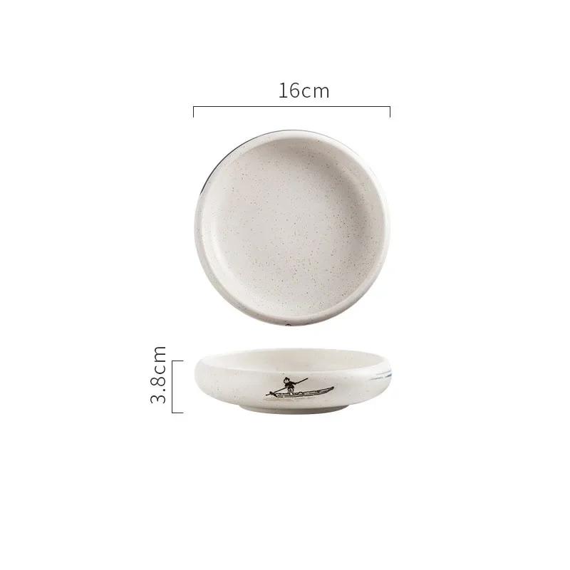 Ceramic Dinner Plate Restaurant Pickle Dish Appetizer Plate Home Steak Plates Salad Plates Dessert Dish Spaghetti Plates Cutlery