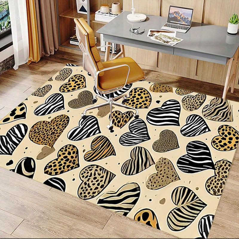 1 Stück Zebra-Print Leopard-Print Extra Groß Rutschfester Teppich, Büro, Familie, Schlafzimmer Großer Teppich Innen Teppiche, Lebendige Farben