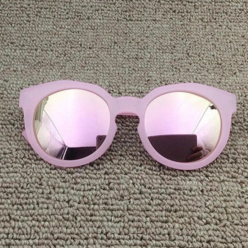 The New Fashion Colorful Reflective Anti UV Sunglasses for Children Sunglasses Women Blue Light Blocking Glasses