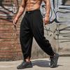 INCERUN Men Zipper Waist Casual Long Drop-crotch Pants Harem Trousers