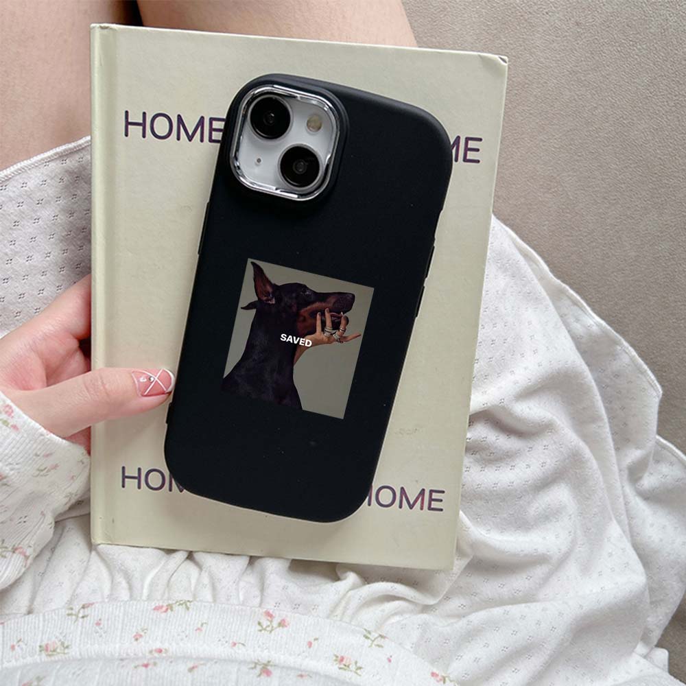 For iPhone 13 14 15 Pro Max Samsung Galaxy A14 A15 A24 Xiaomi 13T Redmi 12C Soft Chubby Phone Case NY5 Cute Doberman Pinscher TPU Silicone Cover