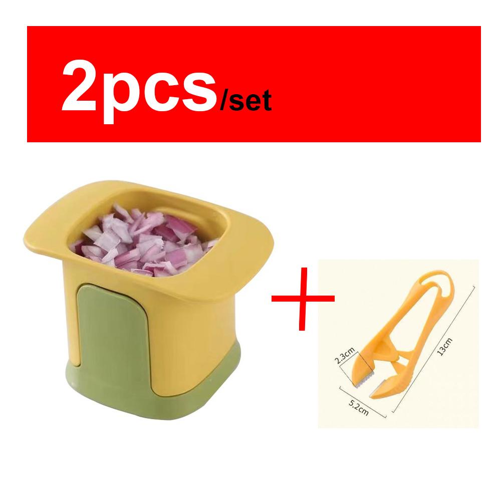 Kitchen Vegetable Chopper French Fries Cutter Household Hand Pressure Onion Dicer Cucumber Potato Slicer Kitchen Tools Accessories