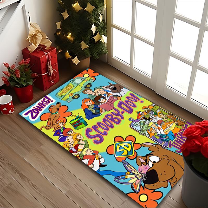 1pc SCOOBY-DOO Rug, Digital Printed Home Chair Sofa Mat, Durable Office Area Carpet, Beautiful Festival Decorations