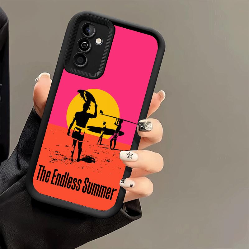 Phone Case for Samsung Galaxy A17 A16 A15 A14 A13 Surfboard Surfing Surf Summer A56 A36 A26 A55 A35 A25 A54 A34 A24 A53 A33 A23