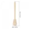 Uxcell Wooden Honey Dipper Sticks, Honeycomb Sticks for Honey Jar Dispensing, Wedding Gift, 140 X 24mm, Pack of 5