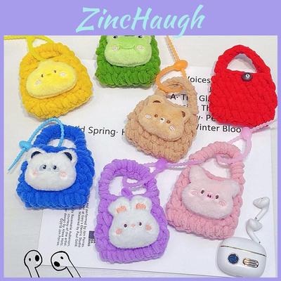 Adorable Cute Animal Plush Earphone Bag Keychain Accessories For Kids And Adults