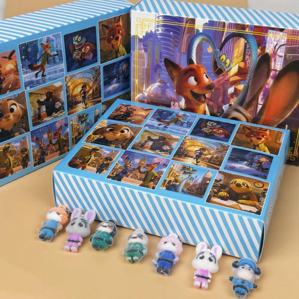 Neues 12er Set Niedliche Zootopia Blind Box Cartoon Nick Judy Charaktere Figuren Spielzeug Puppen für Fans Kinder Geburtstag Weihnachtsgeschenke