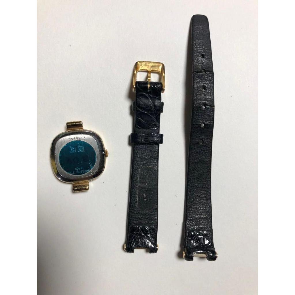 Used LONGINES quartz watch gold color ladies