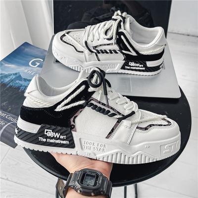 Men Skateboarding Shoes Canvas Thick Bottom Platform Shoes Comfortable Breathable Vulcanized Shoes Casual Sneakers Student Shoe