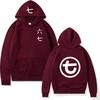 Mens Oversized Hooded Sweatshirt With Letter Print Casual Long Sleeve Pullover Fall Youth Fashion