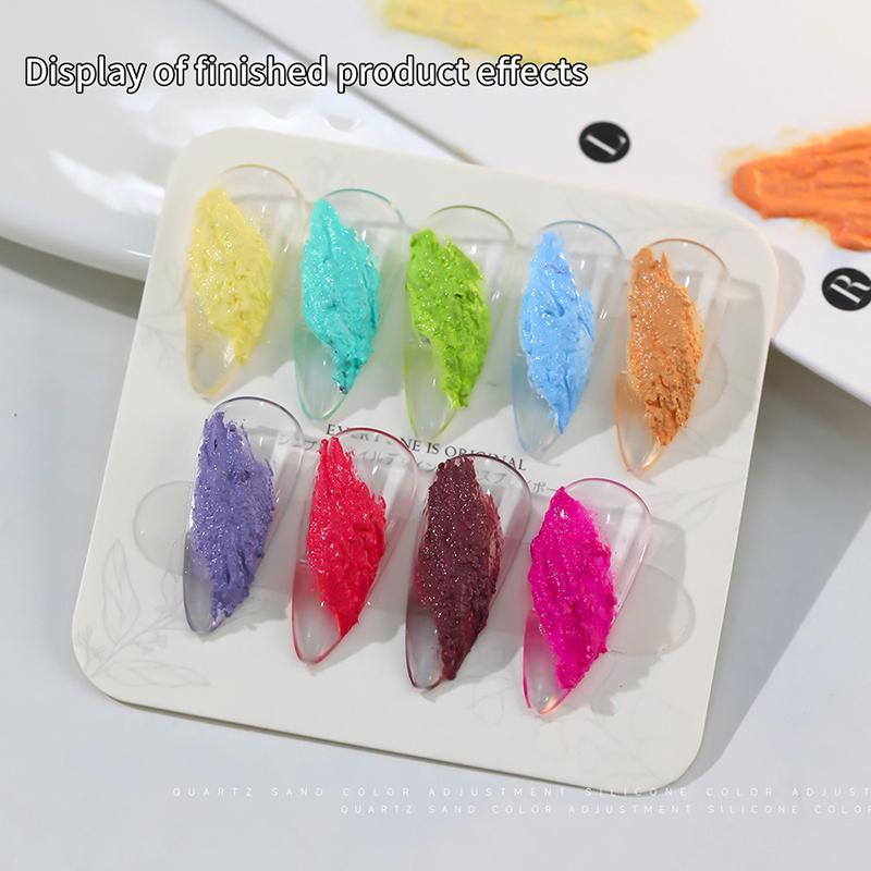 Nagelverstärkung Quarzsand Multifunktionaler Farbmalerei Klebstoff Tippen Gradient Klebstoff Material DIY Pulver Gips