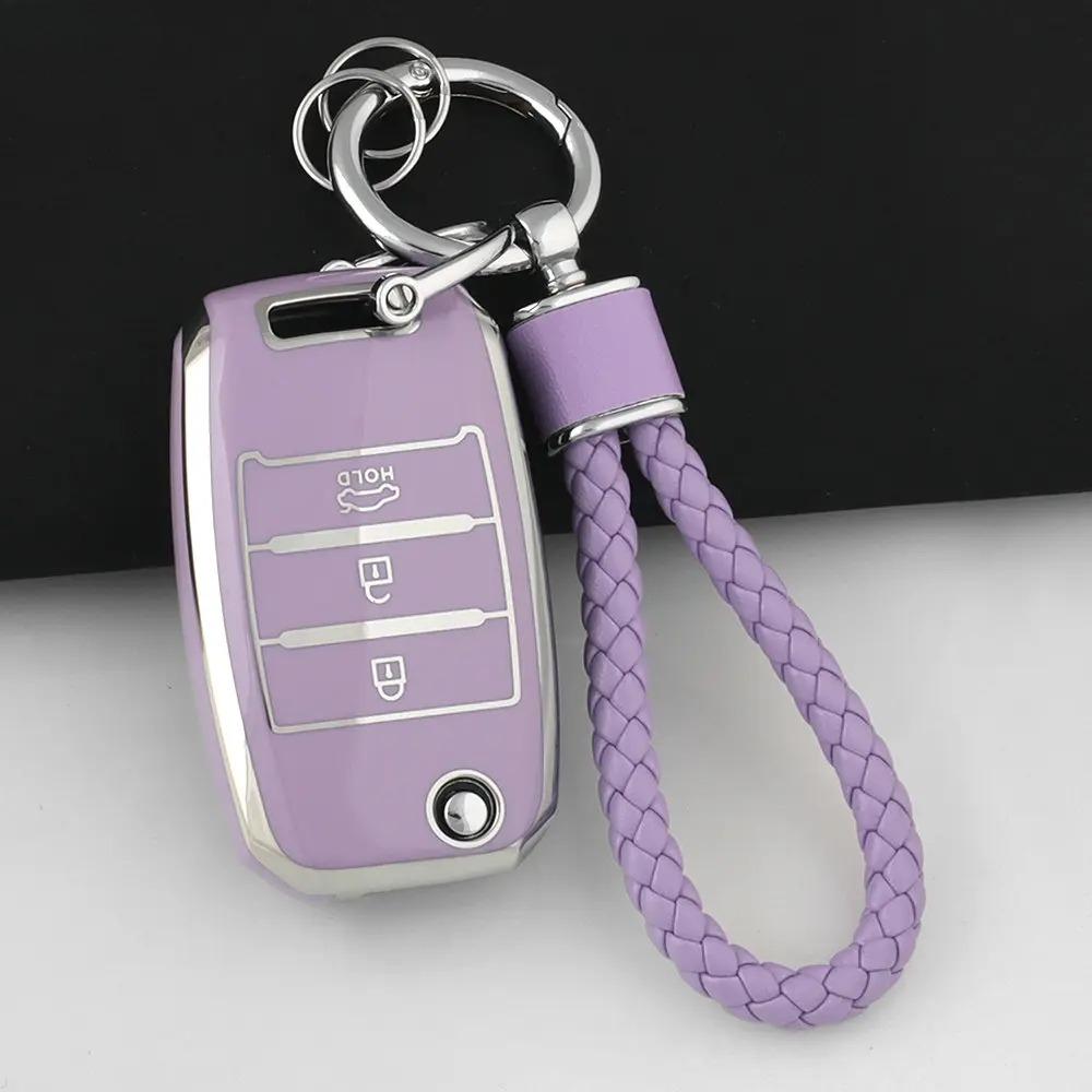 TPU Car Key Case Cover Shell Fob for KIA RIO 3 K2 K3 K4 K5 Sportege Picanto Optima Soul Ceed Sorento Forte Stinger Cerato