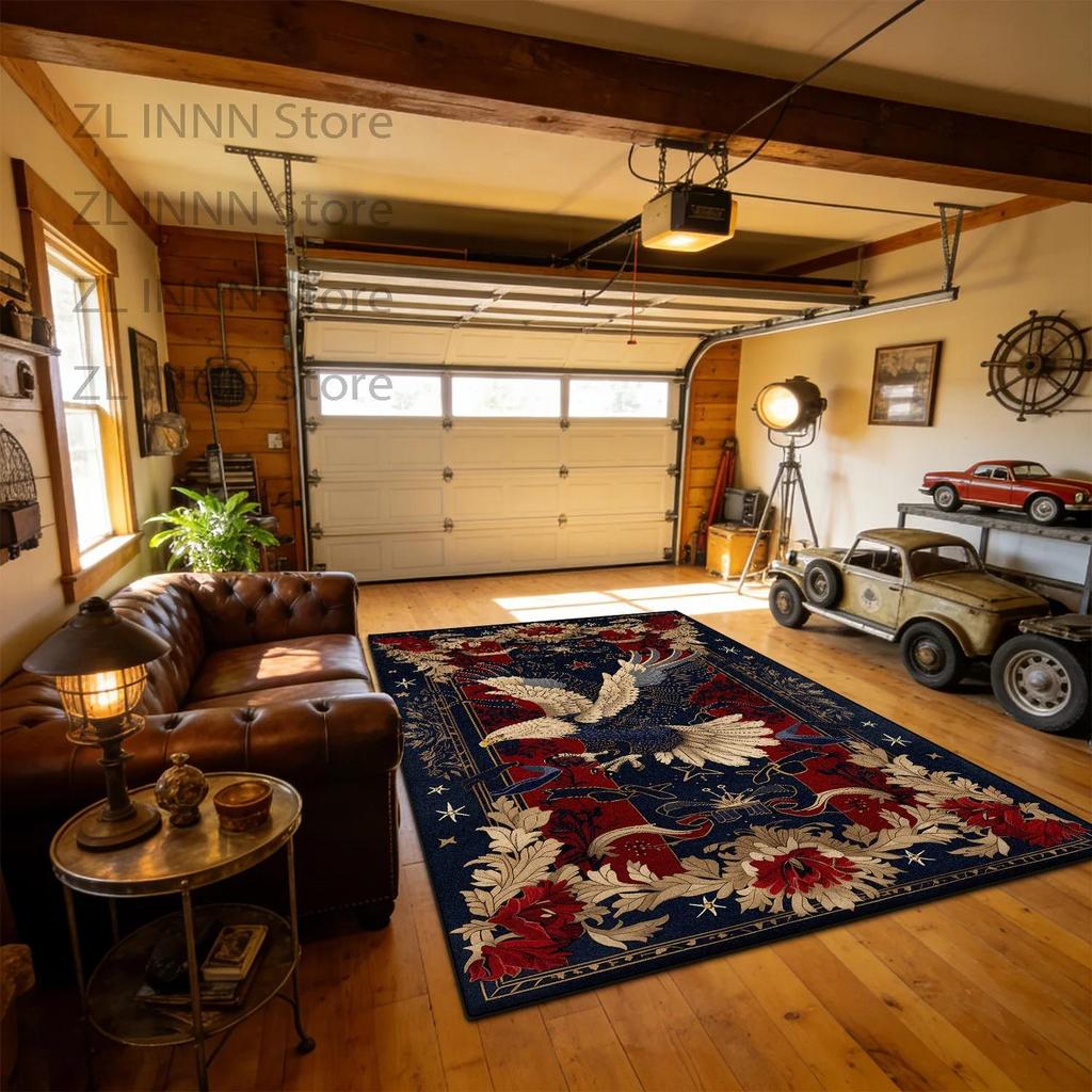 250th American Anniversary Indoor Workshop Carpet Decoration Lounge Sofa Area Non-slip Plush Rug Living Room Short Velvet Mats
