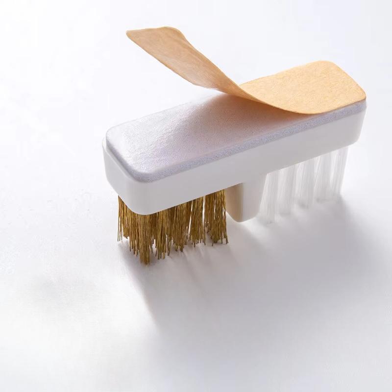 

1 шт. Кисть для чистки головки лака для ногтей, Электрическая кисть для чистки дрели для ногтей с пылесборником, Портативный очиститель кусачек для ногтей, Медная проволочная кисть, Инструмент для чистки